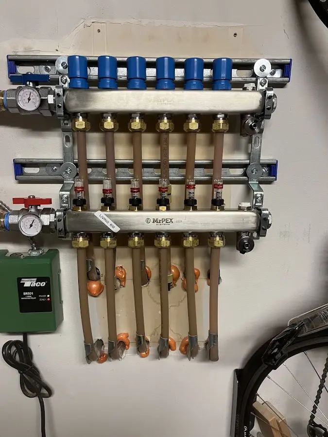 Plumber performing Leak Detection at a residential property in Coleman